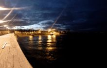 Nurkowanie nocne obok mola w Mechelinkach