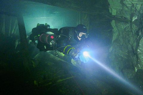 Nurkowanie w Sztolni Kowary