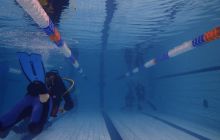 Nurkowe na Basenie MOSiR-u na Chełmie 