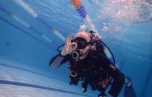 Nurkowe na Basenie MOSiR-u na Chełmie 