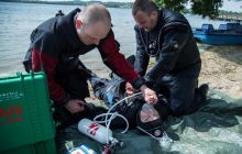 Zdjęcia z zajęć nurkowych kursu Rescue