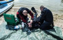 Zdjęcia z zajęć nurkowych kursu Rescue