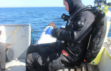 Wypłynięcie na Wraki Ślązak ORP 304, Delfin 22 kwietnia 2018