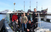 Wypłynięcie na Wraki Ślązak ORP 304, Delfin 22 kwietnia 2018