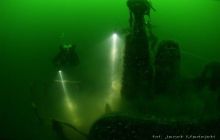 Nurkowanie wrakowe Ślązak ORP 304 plus wrak~30m